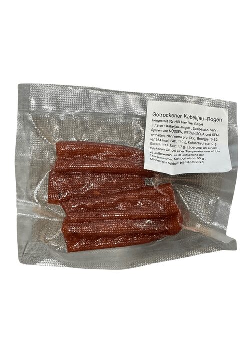 Getrockener Kabelijau - Rogen  50g